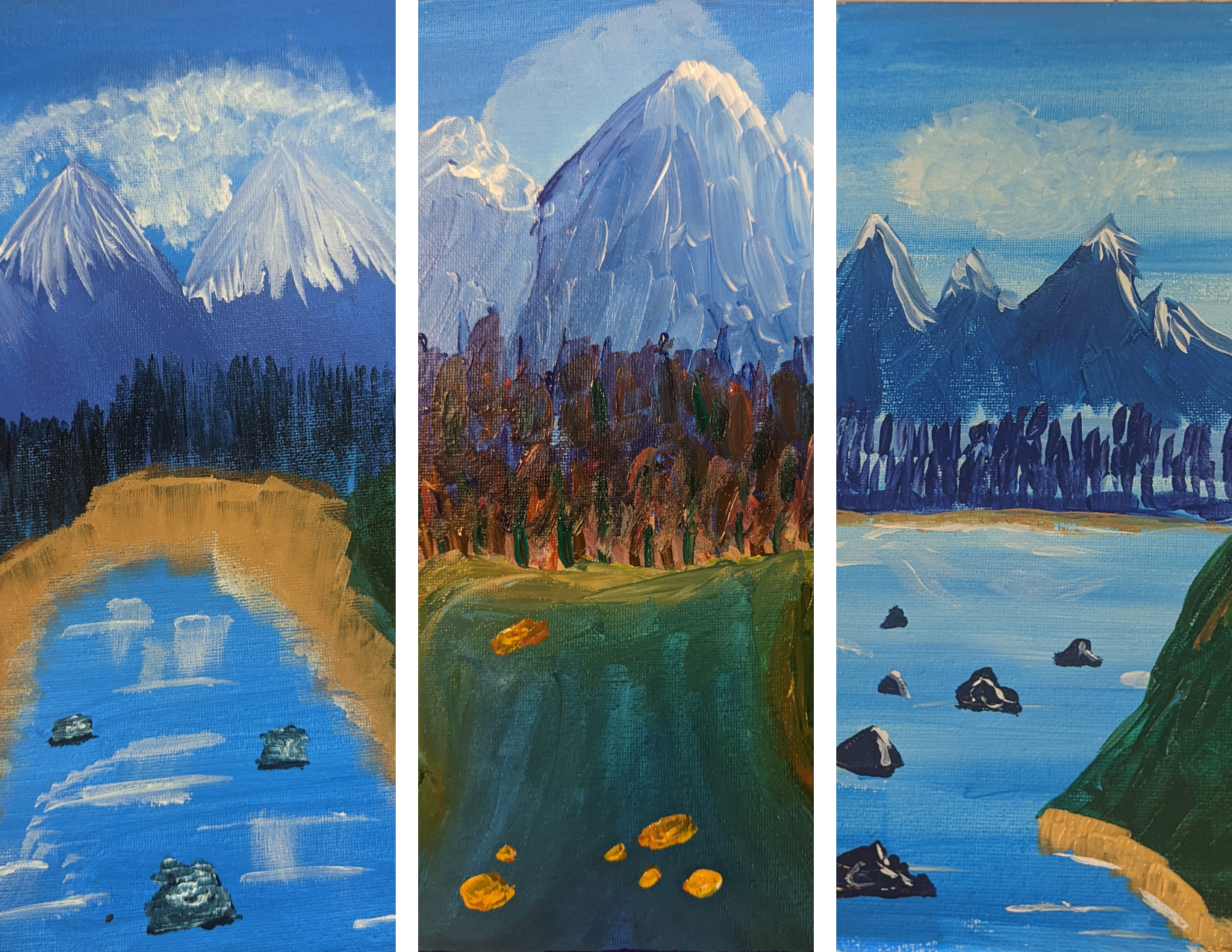 Art Class Finished Paintings