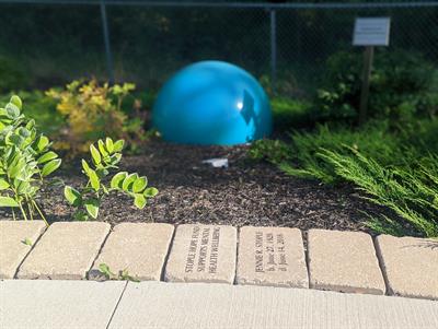 Jennie R Stople and The Stople Hope Fund pavers in Victoria Hospital's Miracle Garden